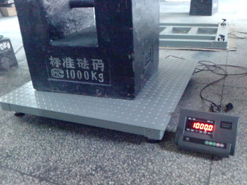5月11日出售2臺(tái)1.0x1.0米3噸小地磅給上海恰宇建造工程
